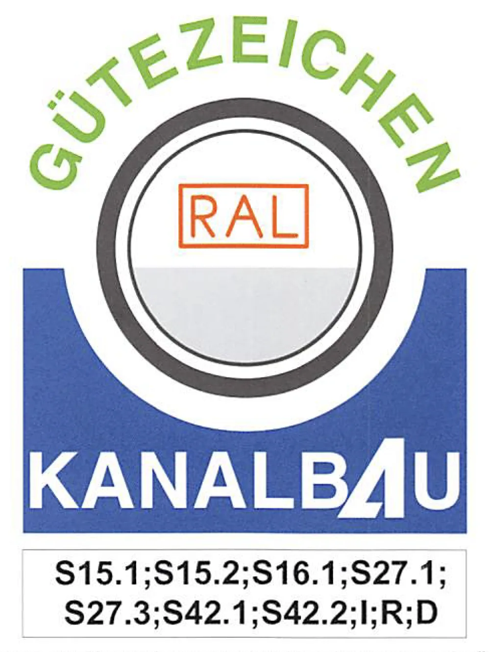 Gütezeichen Güteschutz Kanalbau